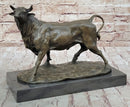 Trotting Bull - Hot Cast Bronze Sculpture Cattle Cow Art