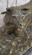 Trotting Bull - Hot Cast Bronze Sculpture Cattle Cow Art