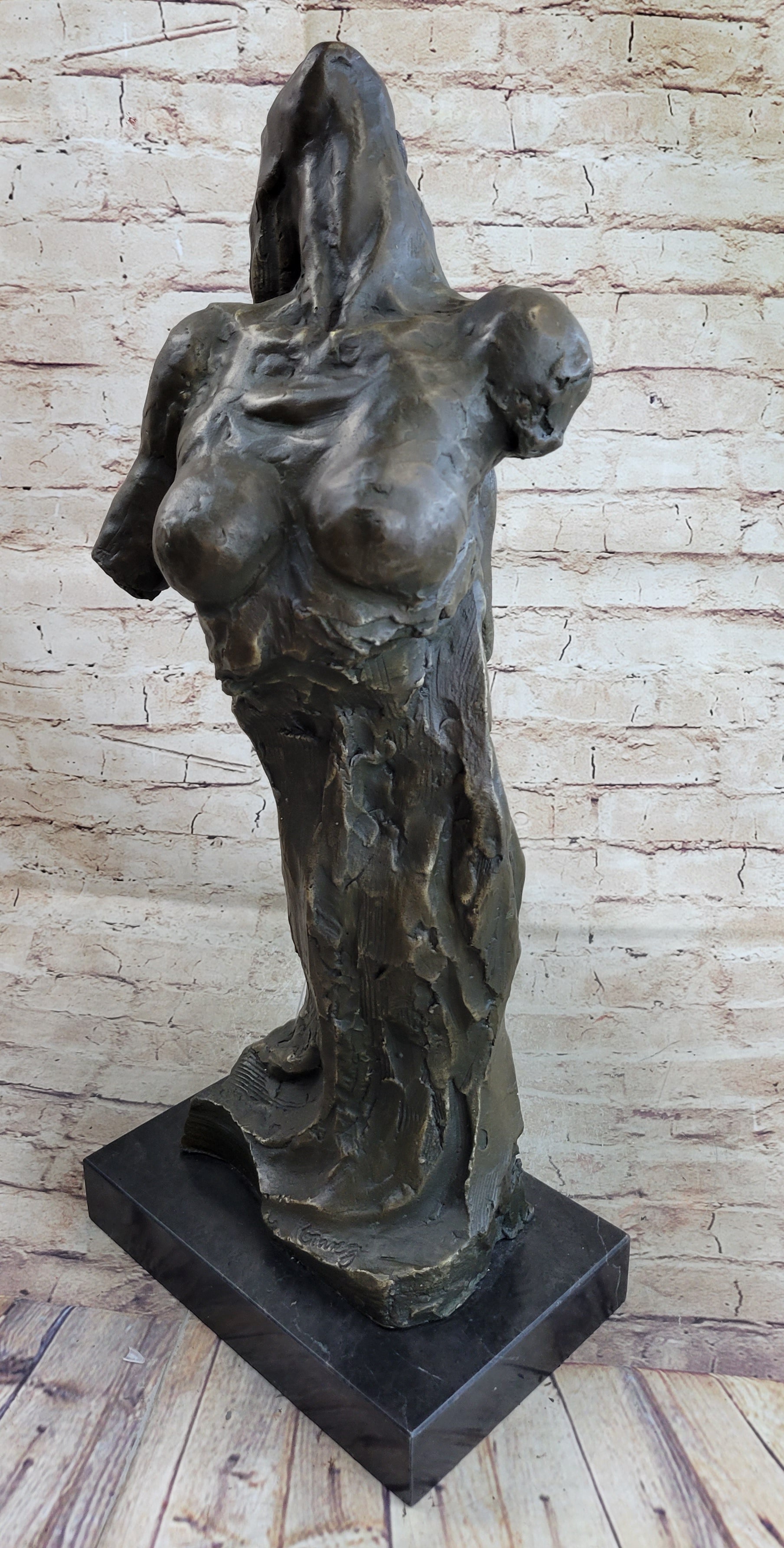 Bronze Abstract Dancer Art Deco Modern Sculpture