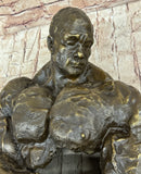 Bodybuilder Muscle Man Muscular Male Torso Bronze Sculpture