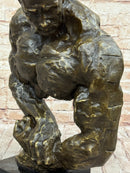 Bodybuilder Muscle Man Muscular Male Torso Bronze Sculpture