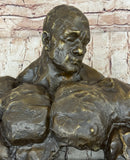 Bodybuilder Muscle Man Muscular Male Torso Bronze Sculpture