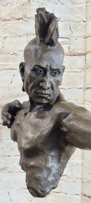 Native American Mohawk Archer Bronze Bust Mario Nick 29" x 23"