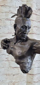 Native American Mohawk Archer Bronze Bust Mario Nick 29" x 23"
