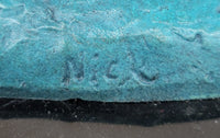 Mohawk Archer Pulling Bow Bronze Sculpture by Mario Nick