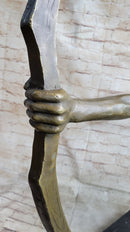Native American Indian Archer Abstract Bronze Statue Sculpture Figure Mario Nick 33" x 22"