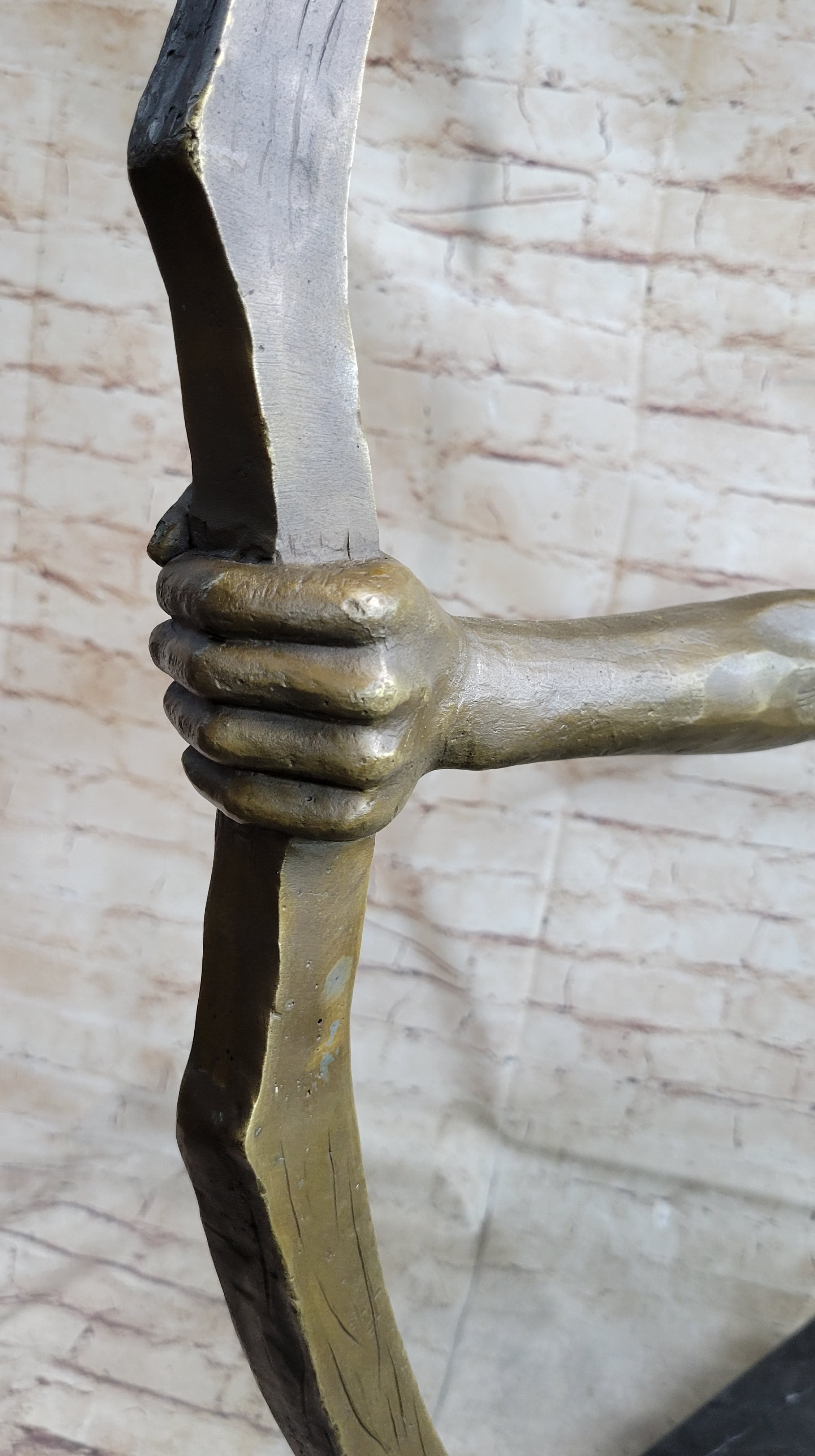 Native American Indian Archer Abstract Bronze Statue Sculpture Figure Mario Nick 33" x 22"