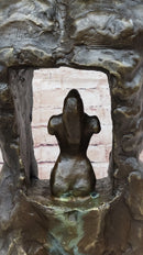 Male Torso w/ Female Figure Inside Bronze Sculpture 22" x 15"