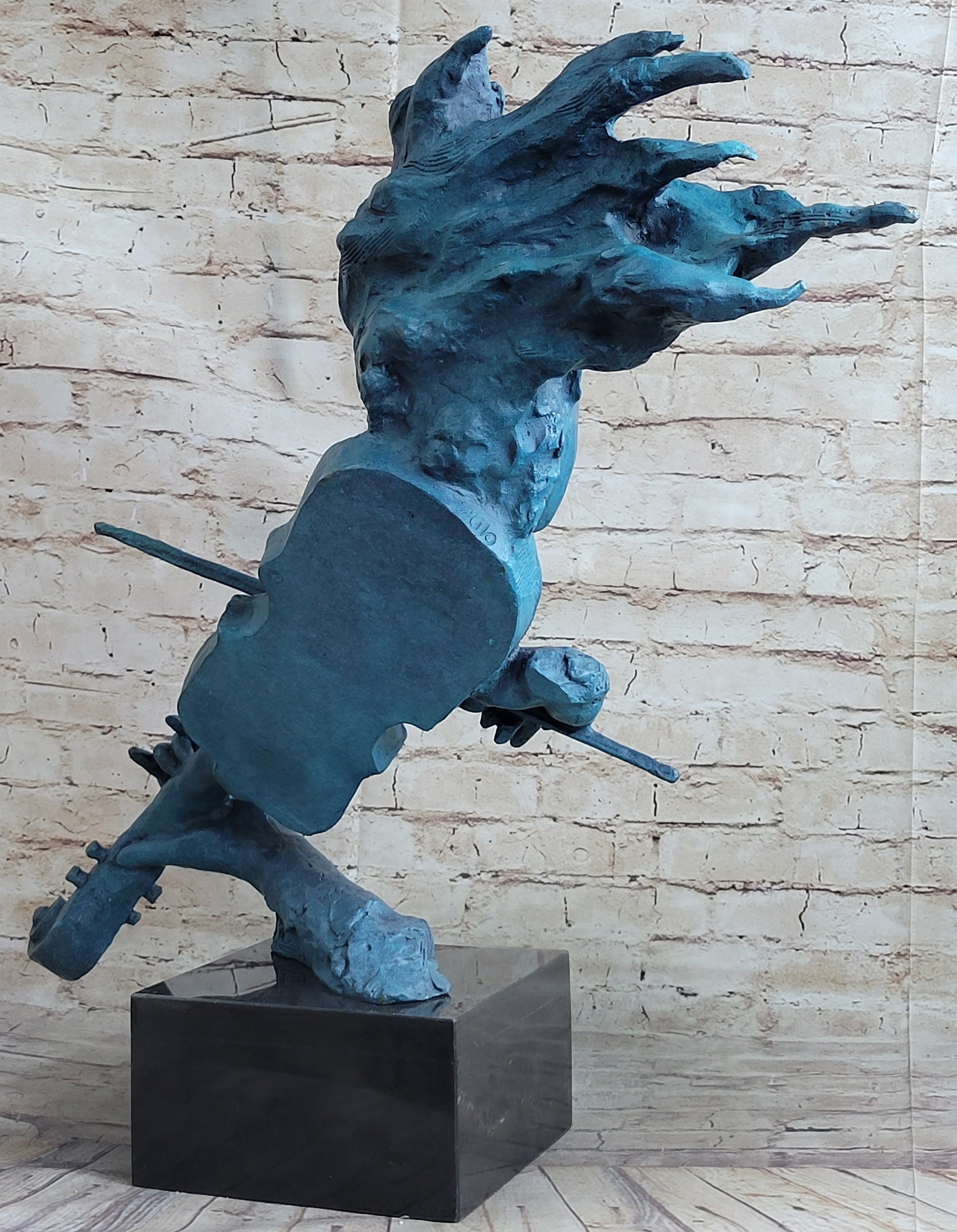 Signed Original Artwork by Milo Female Violin Player Bronze