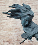 Signed Original Artwork by Milo Female Violin Player Bronze