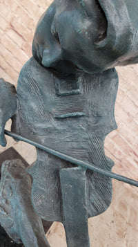 Signed Original Artwork by Milo Female Violin Player Bronze