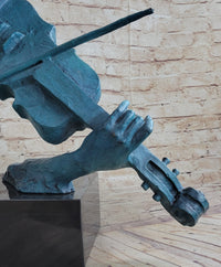 Signed Original Artwork by Milo Female Violin Player Bronze