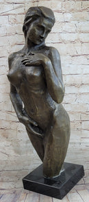 Nude Female Upper Legs Torso & Body Bronze Bust Statue Sculpture by Mario Nick 23" X 10"