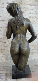 Nude Female Upper Legs Torso & Body Bronze Bust Statue Sculpture by Mario Nick 23" X 10"