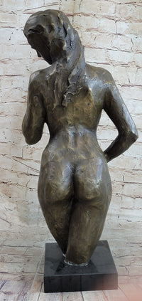 Nude Female Upper Legs Torso & Body Bronze Bust Statue Sculpture by Mario Nick 23" X 10"