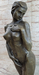 Nude Female Upper Legs Torso & Body Bronze Bust Statue Sculpture by Mario Nick 23" X 10"