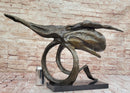 Abstract Bronze Whale Sculpture by Dali - Unique Marine Art