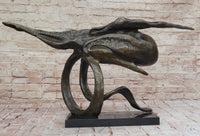 Abstract Bronze Whale Sculpture by Dali - Unique Marine Art