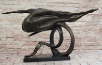 Abstract Bronze Whale Sculpture by Dali - Unique Marine Art