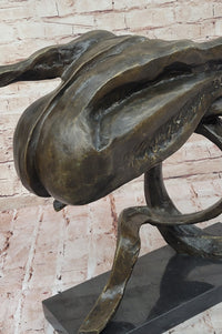 Abstract Bronze Whale Sculpture by Dali - Unique Marine Art