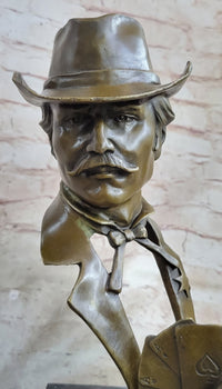 Doc Holiday Playing Cards Wild West OK Corral Bronze Sculpture