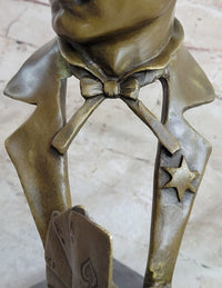 Doc Holiday Playing Cards Wild West OK Corral Bronze Sculpture