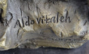 Signed Original Aldo Vitaleh Abstract Nude Female Bronze Marble Sculpture Figure
