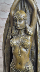 Signed Chiparus Dancer Art Deco Bronze Sculpture Russian Ballet