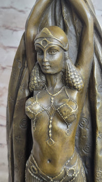 Signed Chiparus Dancer Art Deco Bronze Sculpture Russian Ballet