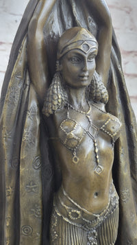 Signed Chiparus Dancer Art Deco Bronze Sculpture Russian Ballet