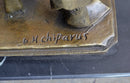 Signed Chiparus Dancer Art Deco Bronze Sculpture Russian Ballet
