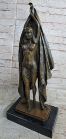 Signed Chiparus Dancer Art Deco Bronze Sculpture Russian Ballet