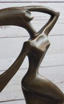 Abstract Surrealist Female Figure Modern Art Bronze Sculpture