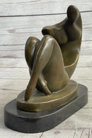 Abstract Modern Art Sexy Female Signed Artwork by Darvish Bronze