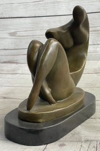 Abstract Modern Art Sexy Female Signed Artwork by Darvish Bronze