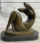 Abstract Modern Art Sexy Female Signed Artwork by Darvish Bronze