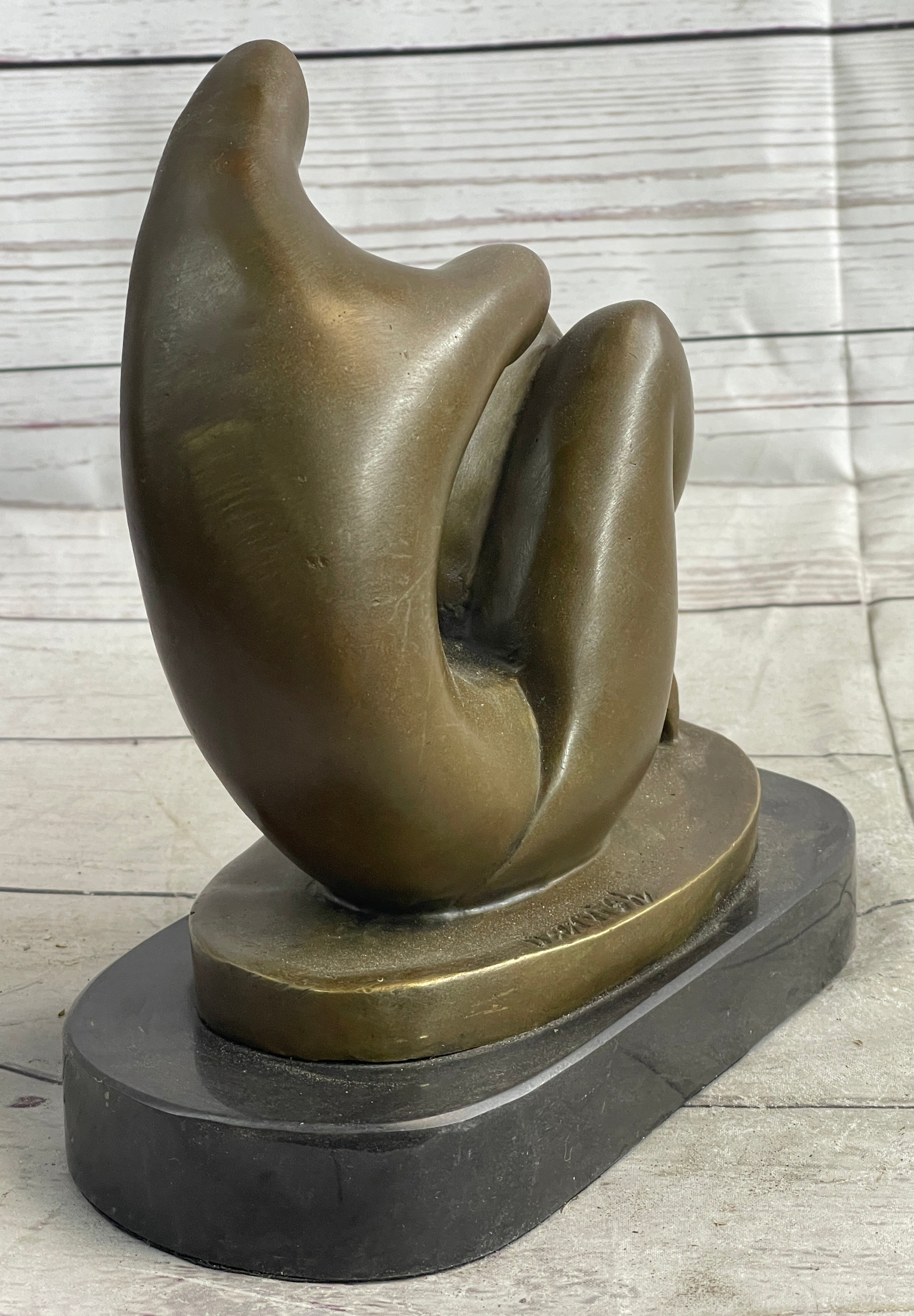 Abstract Modern Art Sexy Female Signed Artwork by Darvish Bronze