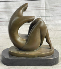 Abstract Modern Art Sexy Female Signed Artwork by Darvish Bronze