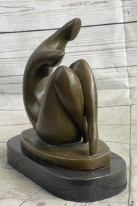 Abstract Modern Art Sexy Female Signed Artwork by Darvish Bronze