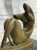 Abstract Modern Art Sexy Female Signed Artwork by Darvish Bronze