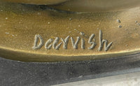 Abstract Modern Art Sexy Female Signed Artwork by Darvish Bronze