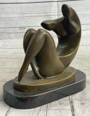 Abstract Modern Art Sexy Female Signed Artwork by Darvish Bronze
