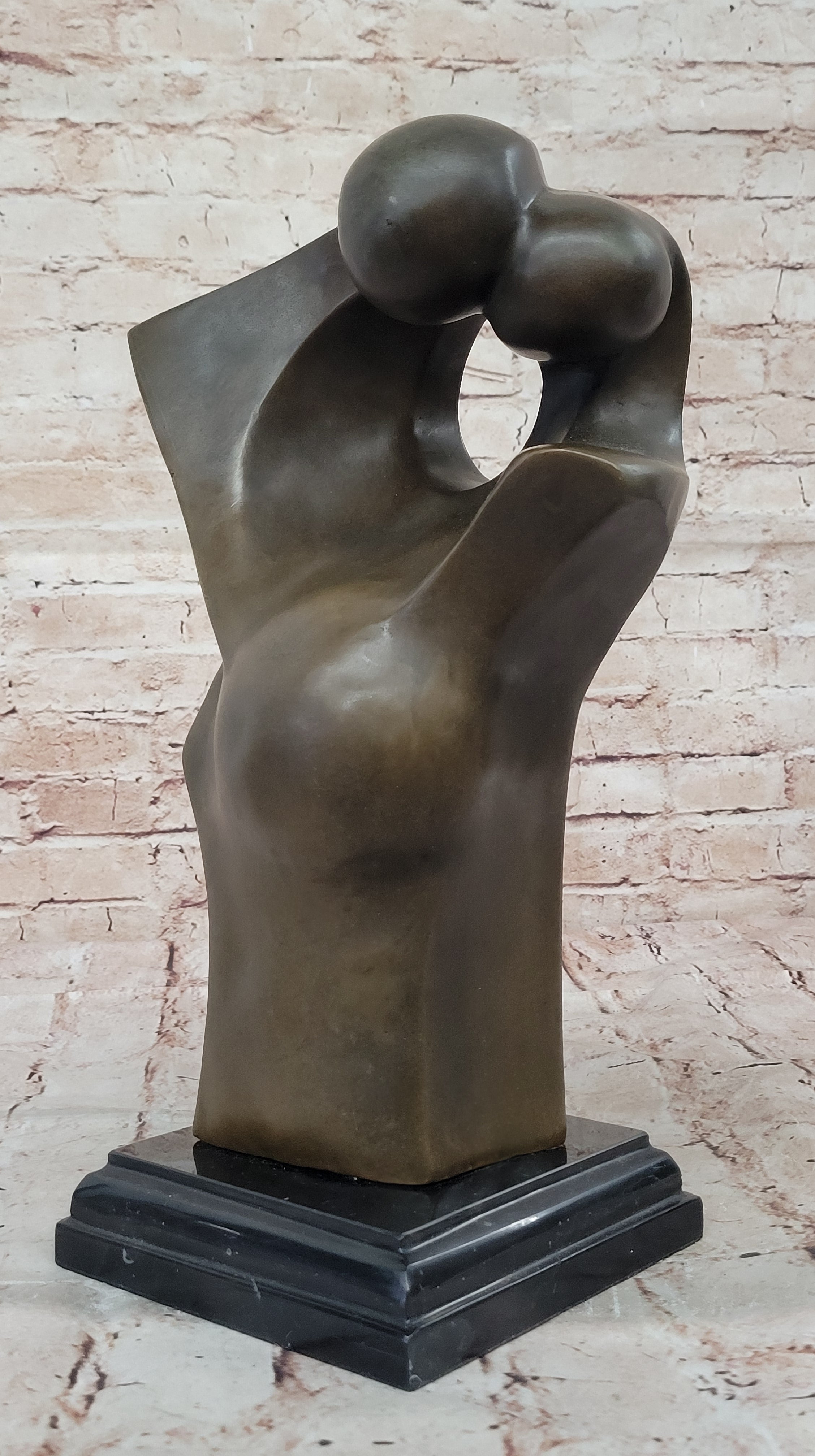 Abstract Female Form – Modern Bronze Sculpture
