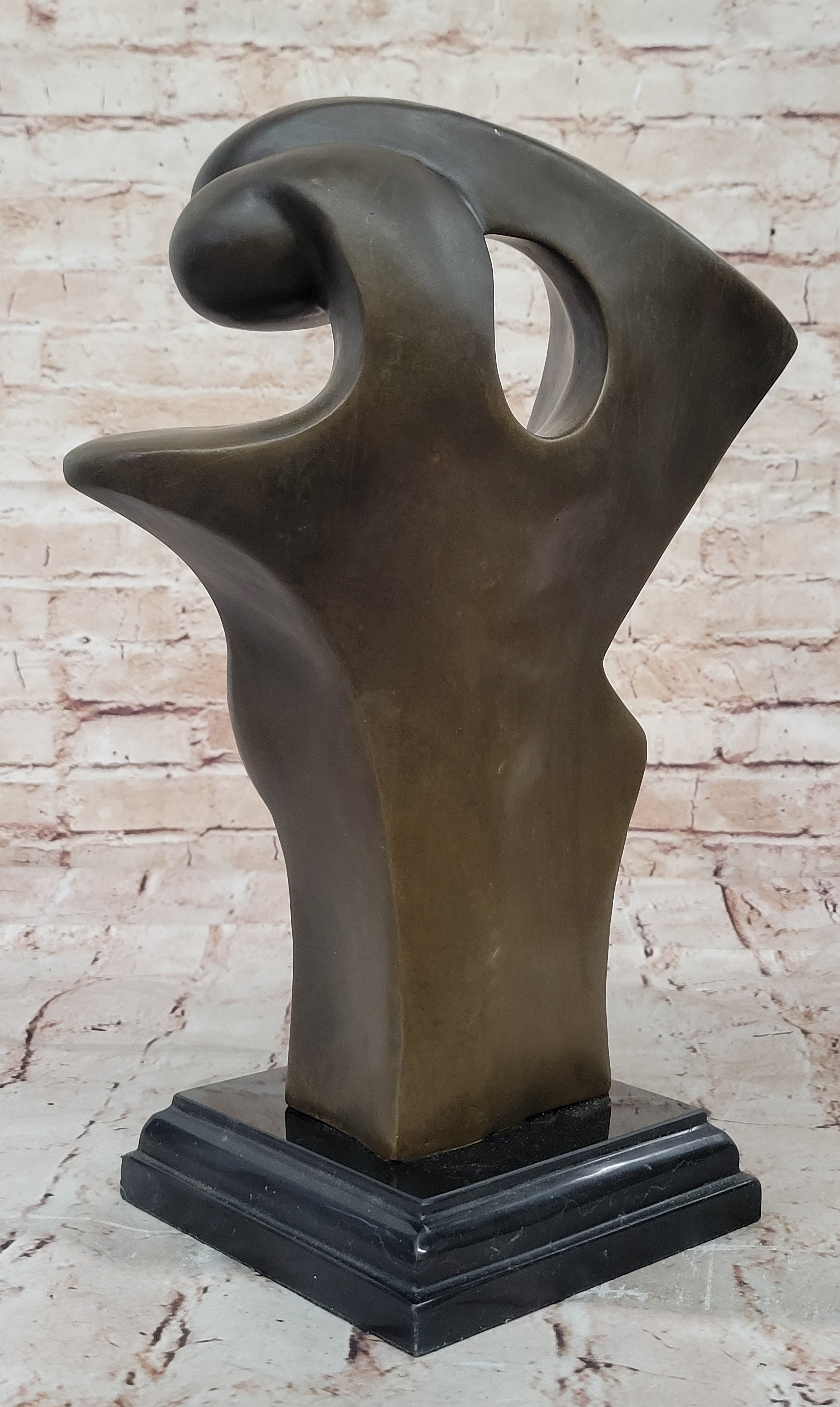Abstract Female Form – Modern Bronze Sculpture