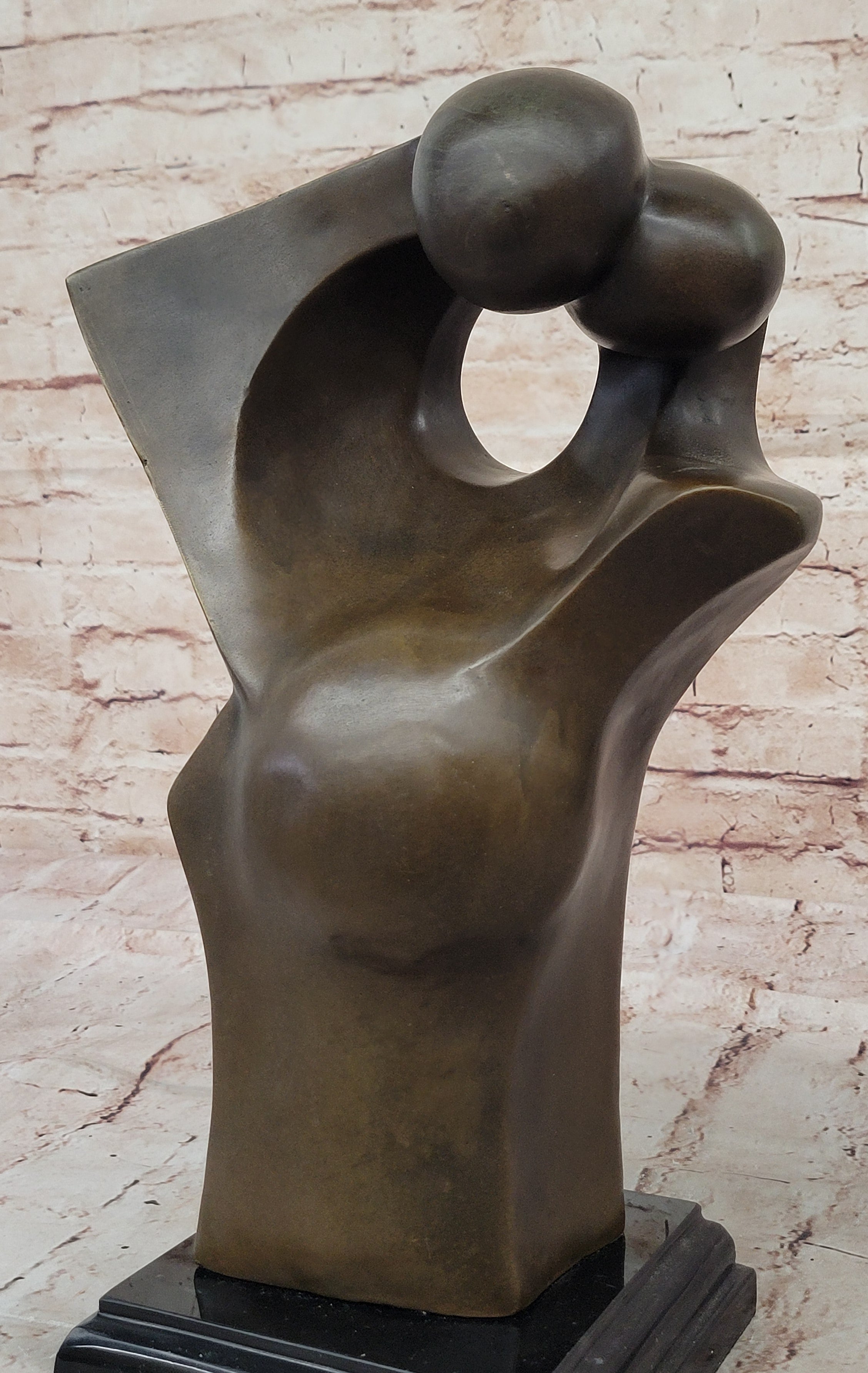 Abstract Female Form – Modern Bronze Sculpture