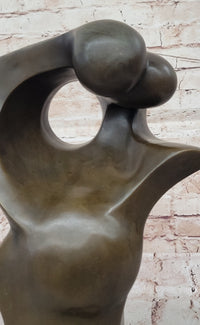 Abstract Female Form – Modern Bronze Sculpture