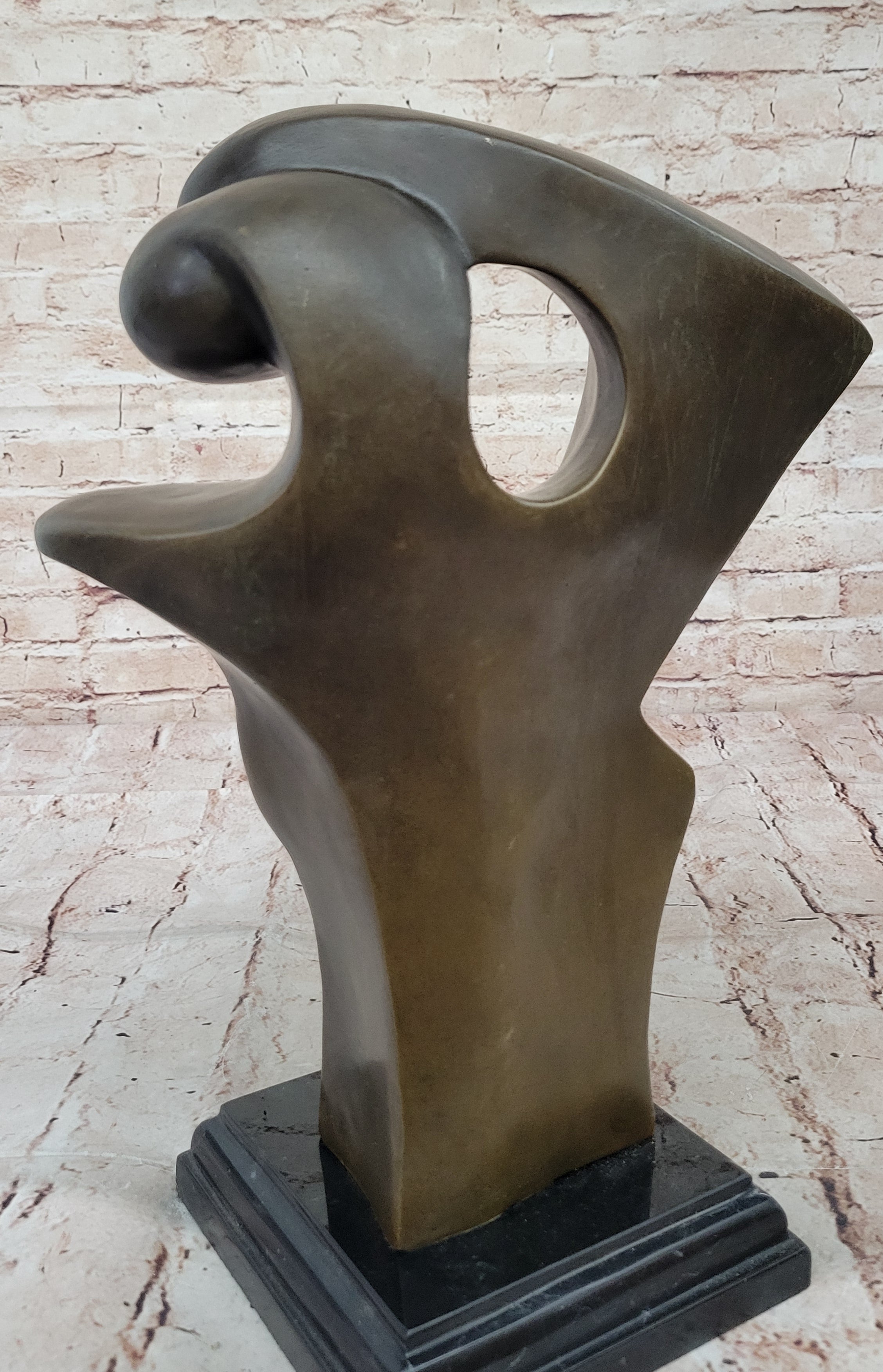 Abstract Female Form – Modern Bronze Sculpture