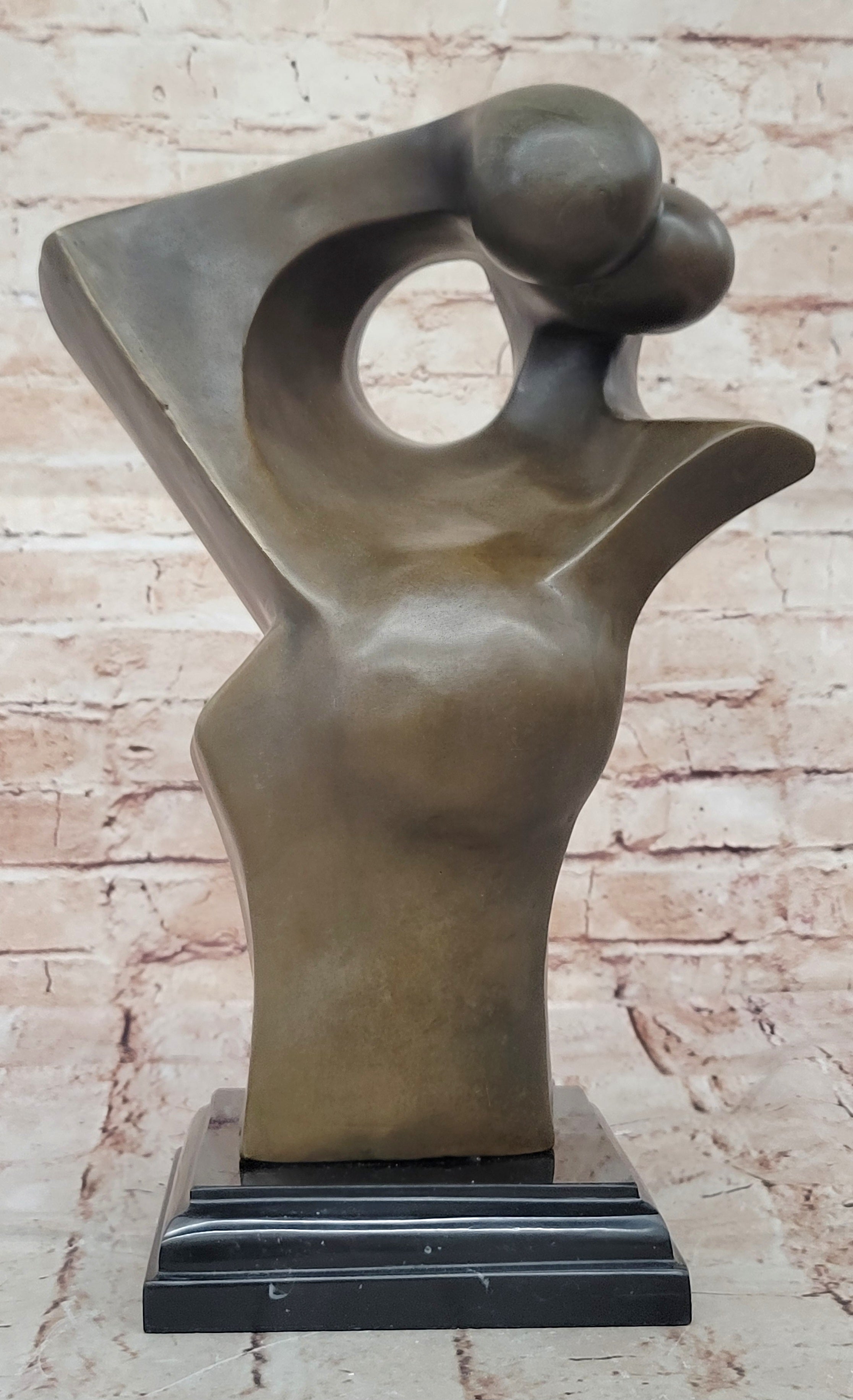 Abstract Female Form – Modern Bronze Sculpture
