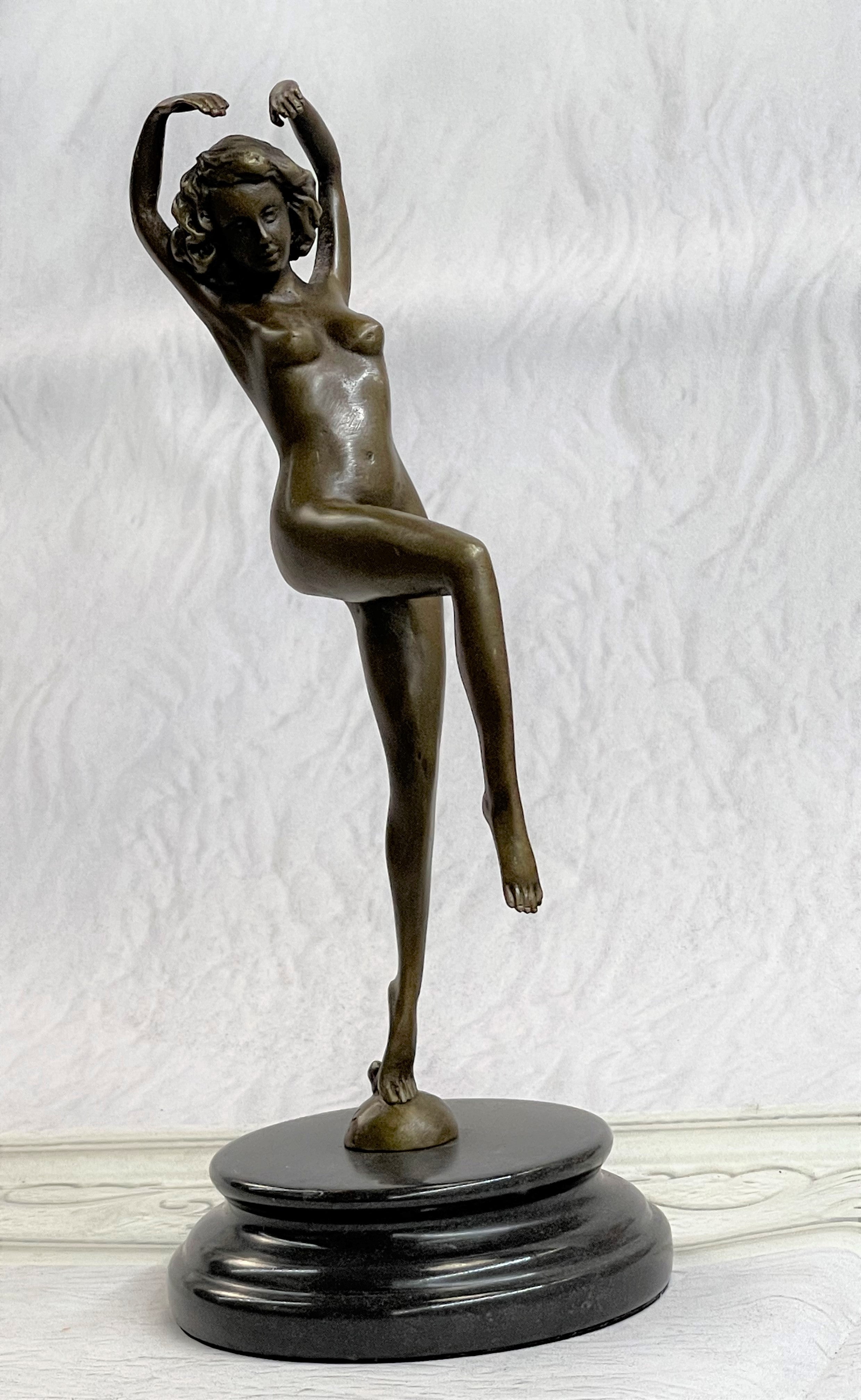 Nude Female Bronze Girl Lost Wax Sculpture