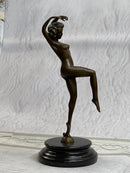 Nude Female Bronze Girl Lost Wax Sculpture